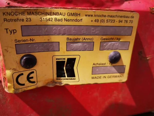 Combinator Knoche model PRM600H - 6 Combinator Knoche model PRM600H - 6